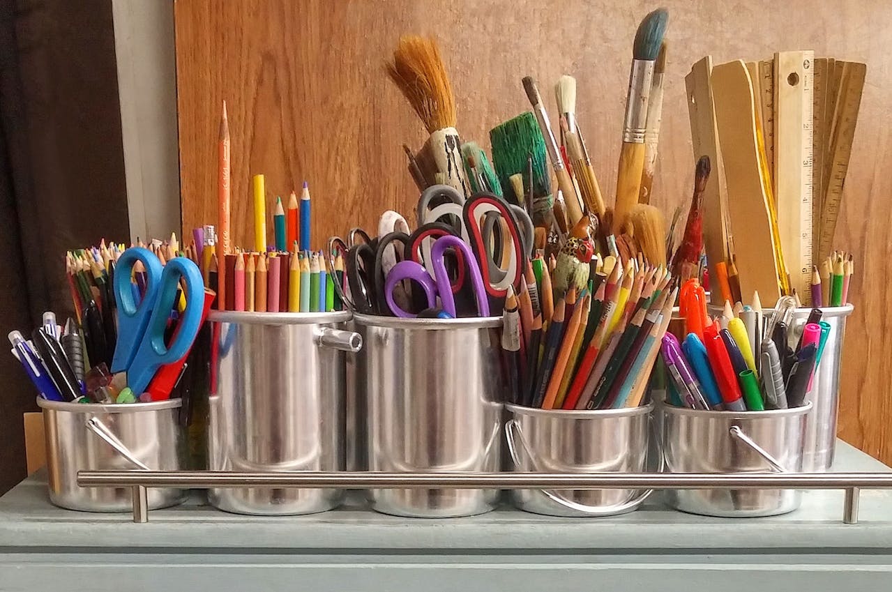 utensilios para usar en talleres DIY